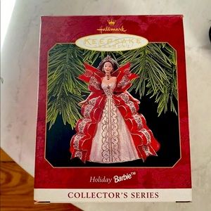 7 special edition hallmark Barbie ornaments